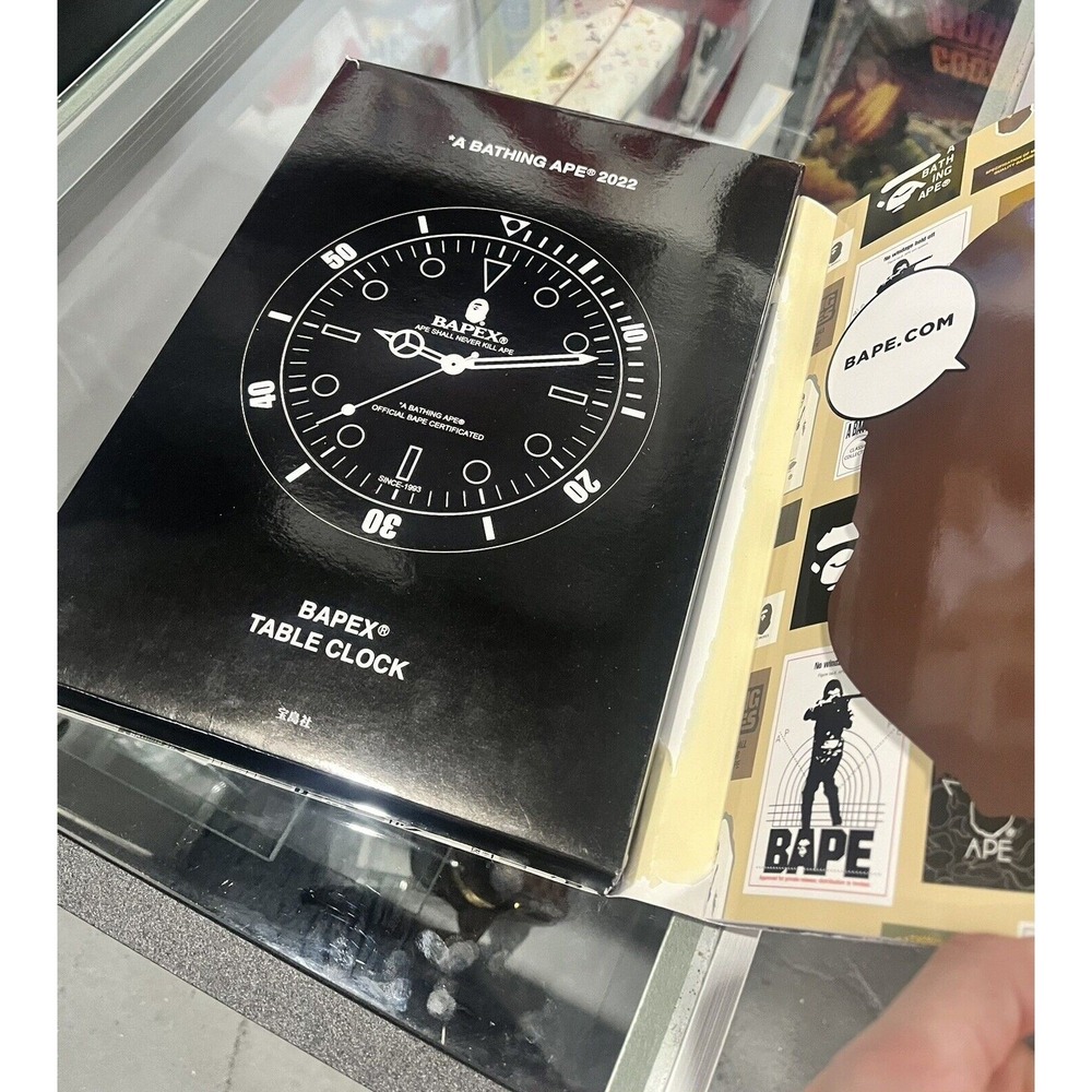 BAPE A Bathing Ape table clock with alarm 2022 AW Appendix New In Box! - Picture 3 of 5